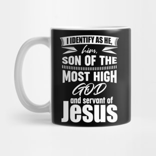 I Identify As He/Him Mug